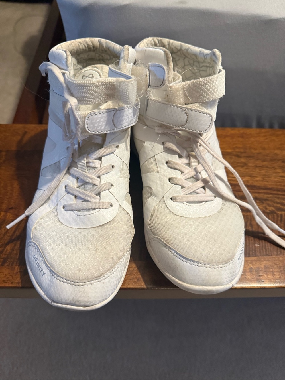 NFINITY Kids High-Top Sneakers in Off-White/Cream